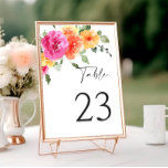 Elegante Aquarellfarben Hellrosa Blume Hochzeit Tischnummer<br><div class="desc">Für weitere Anpassungen klicken Sie bitte auf "Diese Vorlage personalisieren",  dann auf "Bearbeiten mit dem Entwurfswerkzeug". Stilvoll bearbeitbare Vorlagen,  die leicht zu benutzen sind,  weitere Artikel im Laden verfügbar (Einladungen,  uAwg,  Dankeschön-Karten,  Schreibwaren & Dekor). Wenn Sie Hilfe oder passende Artikel benötigen,  kontaktieren Sie mich bitte.</div>