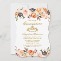 Elegante Aquarellfarben Herbst Flora Gold Quincean