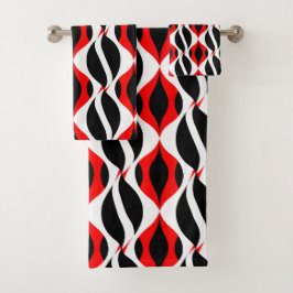 Elegante Aquarellfarben mit blumengeschmückter Opt Badhandtuch Set