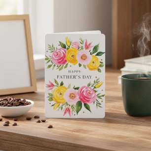 Elegante Aquarellfarben Rose Glückwunschkarte des  Feiertagskarte
