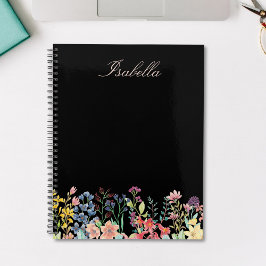 Elegante Aquarellfarben-Wildblume Planer