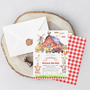 Elegante Aquarellfarm 2. Geburtstag Einladung