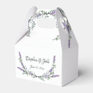 Elegante Aquarelllavendelpflanzen botanisch Geschenkschachtel
