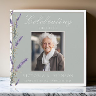 Elegante Aquarelllavender Celebration of Life Einladung