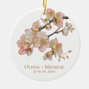 Elegante Aquarellpfeifen Keramik Ornament