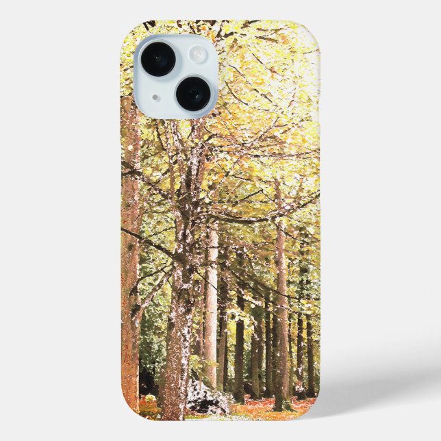 Elegante Aquarellwälder im Herbst Case-Mate iPhone Hülle (Rückseite)
