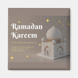 Elegante arabische Kalligrafie Ramadan-Wünsche Magnet