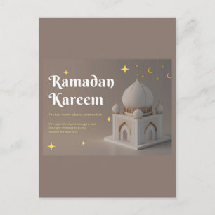 Elegante arabische Kalligrafie Ramadan-Wünsche Postkarte