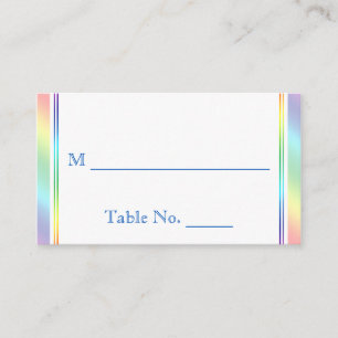 Elégante Arc-en-ciel Floral Gay Mariage Cartes de 
