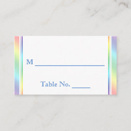 Elégante Arc-en-ciel Floral Gay Mariage Cartes de 