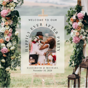 Elegante Arch-Foto-Matte Hochzeitsempfang Begrüßun Acrylschild