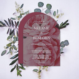Elegante Arch Romantische Blume Hochzeit Einladung