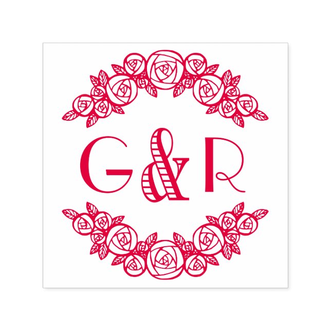 Elegante Arched Rose #6 Runde zwei Permastempel (Design)