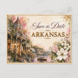 Elegante Arkansas Save-the-Date-Hochzeits-Einladun Postkarte