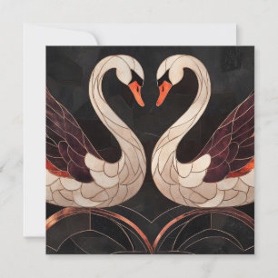 Elegante Art Deco Feiertagskarte