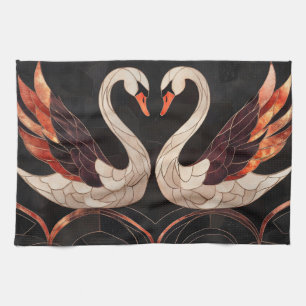 Elegante Art Deco Geschirrtuch