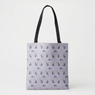 Elegante Art Deco Katzen - Lavendel Tasche