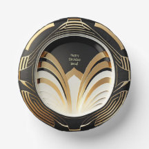 Elegante Art-Deco-Papiertücher - Personalisiert