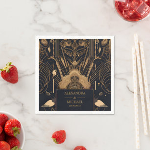 Elegante Art Deco Serviette
