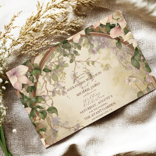 Elegante Art Nouveau Hochzeit Einladung