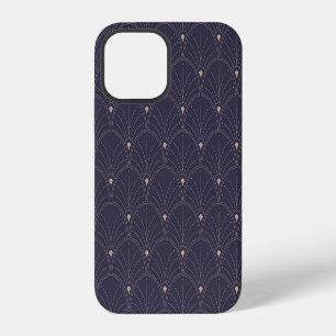 Elegante Art Nouveau, minimalistisches Muster. iPhone 12 Hülle