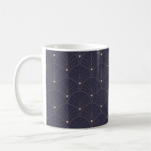 Elegante Art Nouveau, minimalistisches Muster. Kaffeetasse