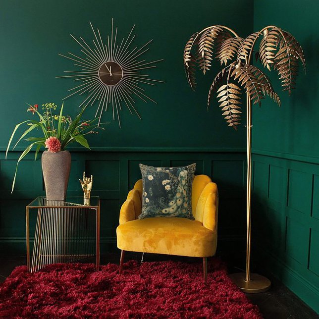 Elegante Art Nouveau Peacock Kissen (Von Creator hochgeladen)