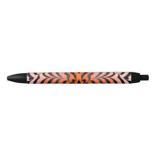 Elegante Ästhetik Orange & Black Tiger Skin Print Kugelschreiber
