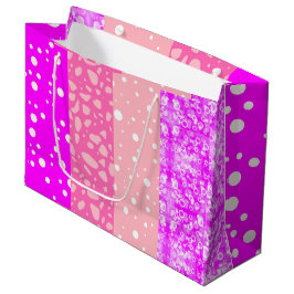 Elegante ästhetische Blumenpink Girl Geschenktasch Große Geschenktüte