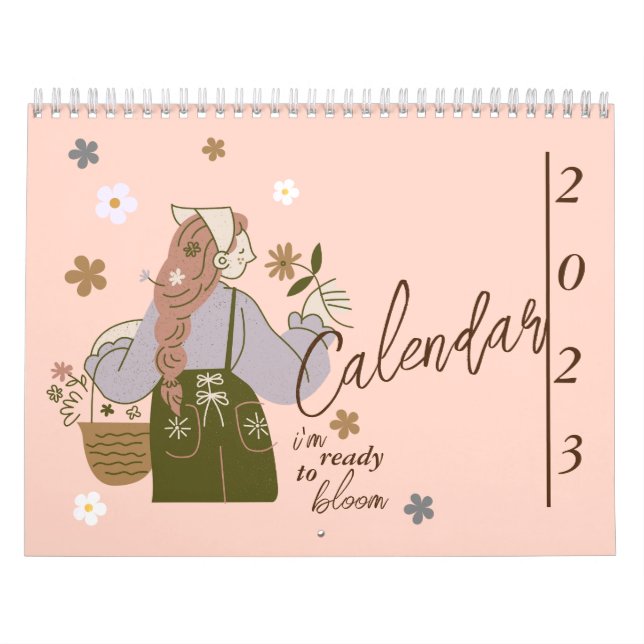 Elegante ästhetische schöne Bekenntnisse 2025 Kalender (Titelbild)
