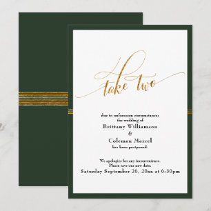 Elegante, aufgeschobene Karte für Hochzeitsgrauen 