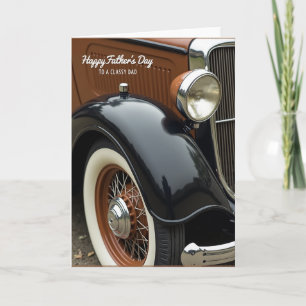 Elegante Autodesign-Karte zum Vatertag Karte