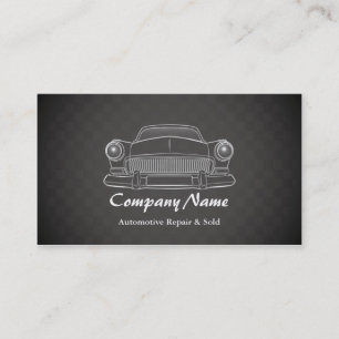Elegante Autokarte Retro-Automobilreparatur Visite Visitenkarte