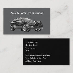 Elegante Automotive-Detailing-Vorlage für individu Visitenkarte