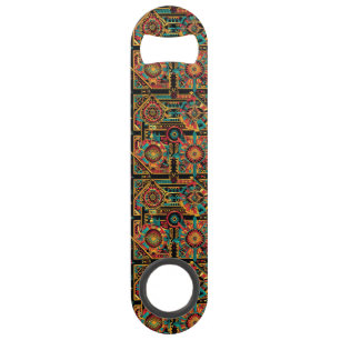 Elegante Azure "Aztec Dream" Handheld Speed Flasch Flaschenöffner