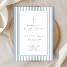 Elegante Baby Blue Jungen Taufe
