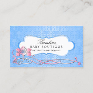 Elegante Baby-Butike-blauer Schimmer Visitenkarte