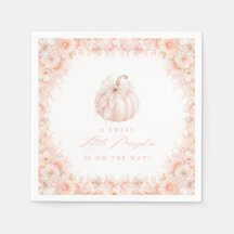 Elegante Baby Shower mit kleinem Kürbisband