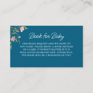 Elegante Baby Shower mit Wildblumen Begleitkarte