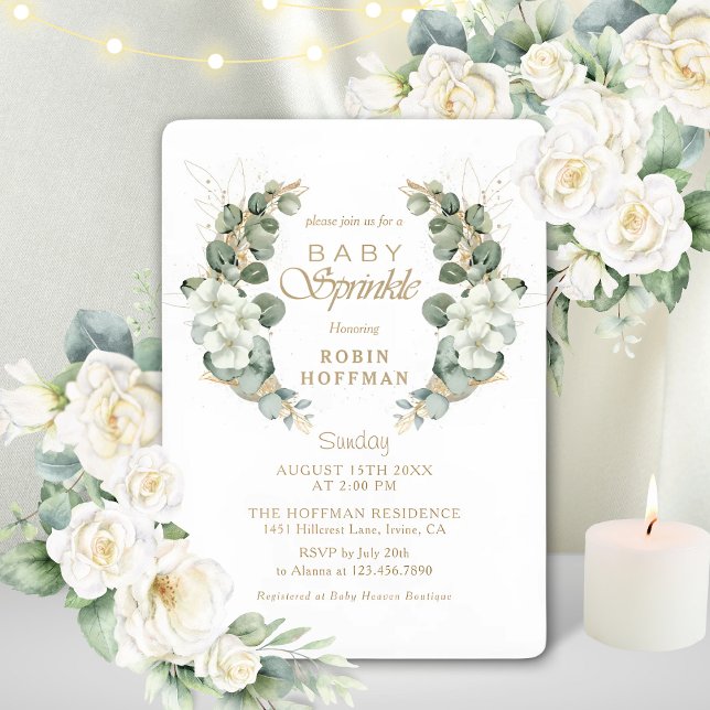 Elegante Baby Sprinkle Gender Neutral Baby Dusche Einladung (Von Creator hochgeladen)