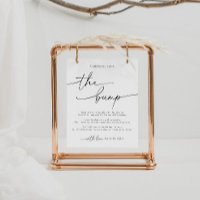 Elegante Babydusche eine Botschaft aus dem Bump-Ze
