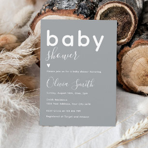 Elegante Babyparty Einladung