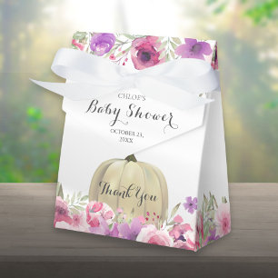 Elegante Babyparty mit Kürbismotiven Geschenkschachtel