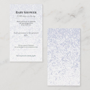 Elegante Babyparty-Windel-Raffelkarte Begleitkarte