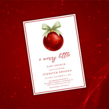 Elegante Babyparty zu Weihnachten