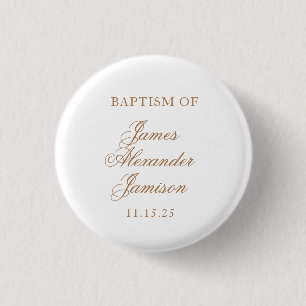 Elegante Babytaufe Button