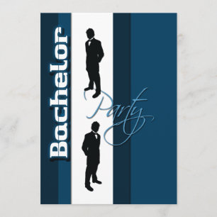 Elegante "Bachelor Party" Einladung