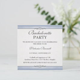 Élégante Bachelorette Frontière Invitation
