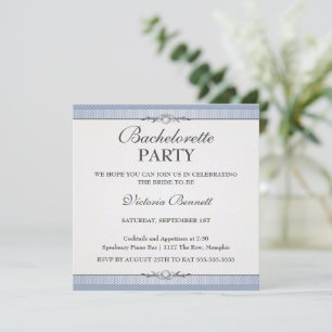 Élégante Bachelorette Frontière Invitation