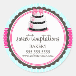 Elegante Backpackung Runder Aufkleber